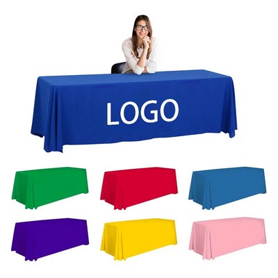 Custom 4' Table Throw, Event Branded Tablecloth