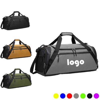Large Gym Duffle Bag Men Travel Weekend Overnight Bag With Shoe Compartment Wet Pocket