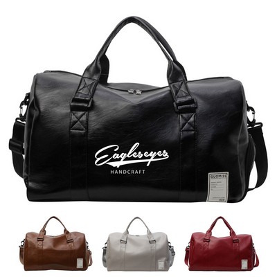 Waterproof Leather Travel Duffel Bag