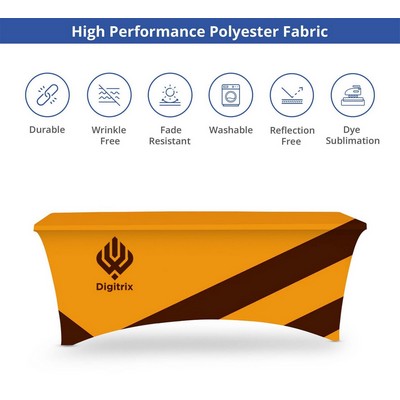 Stretch Table Cover 4-Sided - Sleek Fit (4' x 2.5')