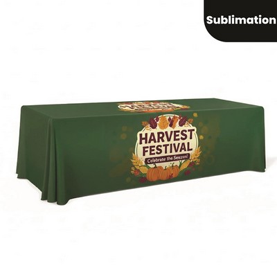 Customized Printed 8' Draped Table Throw Cover